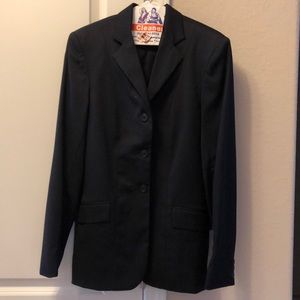DevonAire Navy Pinstriped Hunt Coat